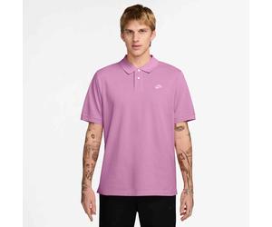 Poloshirt NIKE SPORTSWEAR "M NK CLUB SS POLO PIQUE", Herren, Gr. L, lt magenta, w, Jersey, Obermaterial: 100% Baumwolle, normal, Rundhals, Shirts, gerade Passform, kurze Ärmel, 2-Knopf-Kragen, sportli