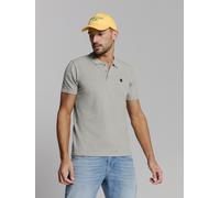 Poloshirt NO EXCESS "No Excess Poloshirt Polo Melange", Herren, Gr. XL, grau (grau melange), 70% Baumwolle (recycelt), 30% Polyester (Recycelt), Shirts (78602268-XL) grau melange