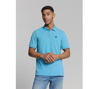 Poloshirt NO EXCESS "No Excess Poloshirt Polo Pique Garment Dyed", Herren, Gr. XL, blau (azur), 95% Baumwolle, 5% elasthan, Shirts (50524210-XL) azur