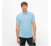 OLYMP Poloshirt Casual – Herren, Piqué, 100% Baumwolle, blau (bleu), Größe S