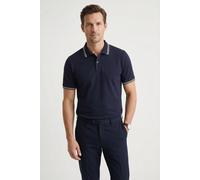 OLYMP Poloshirt OLYMP Casual Wirk Herren Kurzarm 100% Baumwolle blau (marine) XXL