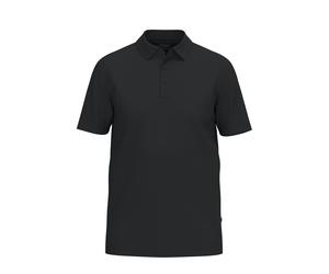 Poloshirt OLYMP, Damen, Gr. M, schwarz, Web, Obermaterial: 95% Leinen, 5% Elasthan, unifarben, regular fit hüftbedeckend, Rundhals, abgesteppte Kante, Shirts, aus hochwertigem Leinen, unifarben (51636