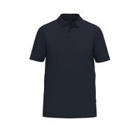 Poloshirt OLYMP, Damen, Gr. S, marine, Web, Obermaterial: 95% Leinen, 5% Elasthan, unifarben, regular fit hüftbedeckend, Rundhals, abgesteppte Kante, Shirts, aus hochwertigem Leinen, unifarben (344461