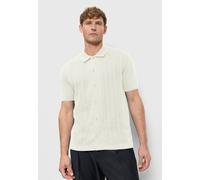 Poloshirt OLYMP "OLYMP Casual Strick", Damen, Gr. XL, sanftes weiß, 55% Baumwolle, 45% Polyester, Shirts (73786719-XL) sanftes weiß