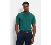Poloshirt OLYMP "OLYMP Casual Strick", Herren, Gr. XXL, türkis, 84% Baumwolle, 16% Polyamid, Shirts (76520544-XXL) türkis