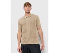 Poloshirt OLYMP "OLYMP Casual Strick, Polo", Herren, Gr. XXL, beige, 55% Baumwolle, 45% Polyester, Shirts (39285964-XXL) beige