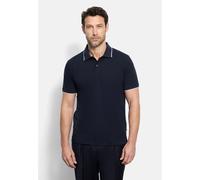Poloshirt OLYMP "OLYMP Casual Wirk", Damen, Gr. L, marine, 70% Baumwolle, 30% Leinen, Shirts (64246155-L) marine
