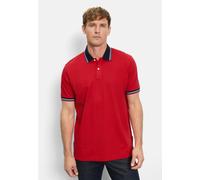 Poloshirt OLYMP "Casual", Herren, Gr. L, rot, Piquu00e9, Obermaterial: 100% Baumwolle, casual, Kurzarm, Shirts, farbliche Kontrast-Details (15514210-L) rot