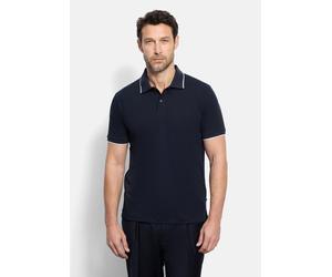 Poloshirt OLYMP "OLYMP Casual Wirk", Damen, Gr. XL, marine, 70% Baumwolle, 30% Leinen, Shirts (64246155-XL) marine