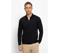 Langarm-Poloshirt OLYMP, Herren, Gr. L, schwarz, Jersey, Obermaterial: 100% Baumwolle, casual, regular fit, Langarm Rippbündchen, Shirts, unifarben, Polokragen, regular fit, casual (28869250-L) schwar