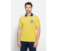 OLYMP Casual Regular Fit Halbarmpullover gelb, Einfarbig