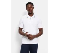 Poloshirt OLYMP "OLYMP Wirk Casual - Polo", Herren, Gr. M, weiß, Jersey, Obermaterial: 51% Baumwolle, 49% Polyester, regular fit, Shirts (42717265-M) weiß