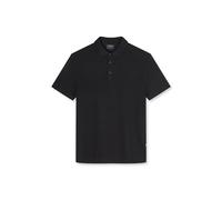 Poloshirt OLYMP, Damen, Gr. S, schwarz, Web, Obermaterial: 95% Leinen, 5% Elasthan, unifarben, regular fit hüftbedeckend, Rundhals, abgesteppte Kante, Shirts, aus hochwertigem Leinen, unifarben (51636