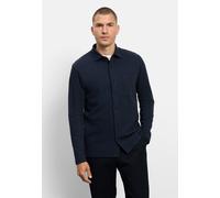 Poloshirt OLYMP "OLYMP Casual Wirk, Polo langarm", Herren, Gr. S, marine, 89% Baumwolle, 11% Polyester, Shirts (39663100-S) marine