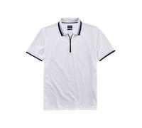 Poloshirt OLYMP "OLYMP Wirk Casual", Herren, Gr. XL, weiß, Jersey, Obermaterial: 51% Baumwolle, 49% Polyester, casual, regular fit, Kurzarm, Shirts (91707260-XL) weiß