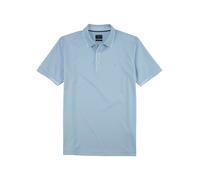 Poloshirt OLYMP "OLYMP Wirk Casual - Polo", Herren, Gr. L, blau (bleu), Jersey, Obermaterial: 51% Baumwolle, 49% Polyester, casual, regular fit, Kurzarm, Shirts (93312123-L) bleu