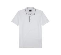 Poloshirt OLYMP "OLYMP Wirk Casual - Polo", Herren, Gr. M, weiß, Jersey, Obermaterial: 51% Baumwolle, 49% Polyester, regular fit, Shirts (42717265-M) weiß