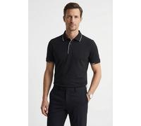 Poloshirt OLYMP "OLYMP Casual Wirk", Herren, Gr. XL, schwarz, 51% Baumwolle, 49% Polyester, Shirts (57170037-XL) schwarz