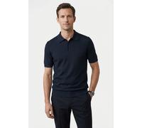 Poloshirt OLYMP "Strick Casual", Herren, Gr. S, marine, Shirts, mit Knopfleiste, regular fit (30657146-S) marine