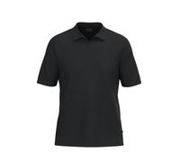 Poloshirt OLYMP "Strick Casual", Herren, Gr. S, schwarz, Feinstrick, Obermaterial: 50% Baumwolle, 50% Lyocell, unifarben, regular fit hüftbedeckend, Rippbündchen, Shirts, mit geripptem Kragen, unifarb