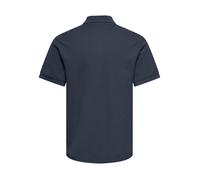 Poloshirt ONLY & SONS "ONSBEN REG SS POLO SHIRT NOOS", Herren, Gr. XL, blau nights, Jersey, Obermaterial: 100% Baumwolle, unifarben, regular fit normal, ohne Ausschnitt, Shirts, Baumwolle, regular fit