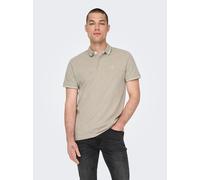 ONLY & SONS Herren Onsfletcher Slim Noos Poloshirt, Chinchilla, XL EU