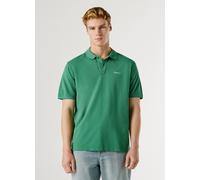 Poloshirt PEPE JEANS "OSCAR", Damen, Gr. XXL, woods grün, Piqué, Obermaterial: 100% Baumwolle, bestickt, unifarben, regular fit hüftbedeckend, Rippbündchen, Shirts, aus Baumwoll-Piqué, mit Logosticker