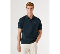 Poloshirt PEPE JEANS "OSCAR", Herren, Gr. XS, dulwich blau, Piqué, Obermaterial: 100% Baumwolle, bestickt, unifarben, regular fit hüftbedeckend, Rippbündchen, Shirts, aus Baumwoll-Piqué, mit Logostick