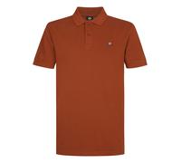 Poloshirt PETROL INDUSTRIES, Herren, Gr. L (40), braun (copper orange), Jersey, Obermaterial: 100% Baumwolle, regular fit taillenbedeckt, ohne Ausschnitt, Shirts, mit Logo Stickerei (18885843-L) coppe