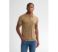 Poloshirt PETROL INDUSTRIES, Herren, Gr. XL, beige (mossy stone), Jersey, Obermaterial: 100% Baumwolle, regular fit taillenbedeckt, ohne Ausschnitt, Shirts, mit Logo Stickerei (42388627-XL) mossy ston