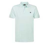 Poloshirt PETROL INDUSTRIES, Herren, Gr. XXL (44), grün (cool mint), Jersey, Obermaterial: 100% Baumwolle, regular fit taillenbedeckt, ohne Ausschnitt, Shirts, mit Logo Stickerei (45001206-XXL) cool m