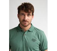 Poloshirt PETROL INDUSTRIES "Men Polo Short Sleeve", Herren, Gr. M (38), oil grün, Jersey, Obermaterial: 60% Baumwolle, 40% Polyester, unifarben, regular fit normal, ohne Ausschnitt, gerader Abschluss