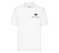 Poloshirt PHILIPP PLEIN "Iconic Plein", Jungen, Gr. XL, 01, weiß, Obermaterial: 100% Baumwolle, Shirts (70280804-XL) 01, weiß