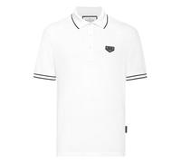 Poloshirt PHILIPP PLEIN "Monogram", Herren, Gr. 3XL, 01, weiß, Stoff: 100% Baumwolle, Shirts (44882318-XXXL) 01, weiß