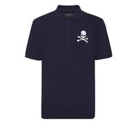 Poloshirt PHILIPP PLEIN "Skull&Bones", Herren, Gr. 3XL, blau (14, dunkelblau), Obermaterial: 100% Baumwolle, Shirts (50130022-XXXL) 14, dunkelblau
