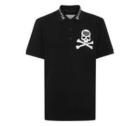 Poloshirt PHILIPP PLEIN "Skull", Herren, Gr. 3XL, schwarz (02, schwarz), Obermaterial: 100% Baumwolle, Shirts (26898336-XXXL) 02, schwarz