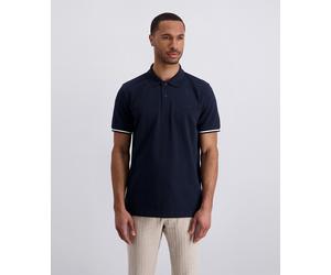 Poloshirt PIERRE CARDIN "Poloshirt uni pique", Herren, Gr. M, salute, Piqué, Obermaterial: 96% Baumwolle, 4% Elasthan, kontrastfarbene Details, regular fit normal, ohne Ausschnitt, kontrastfarben, Shi