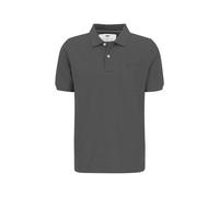 Poloshirt Piquê aus Baumwolle mit Brusttasche Grau 5XL
