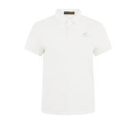 Poloshirt PLEIN SPORT "Pique Polo T-Shirt Reflective Scratch", Damen, Gr. L, 01, weiß, Obermaterial: 95% Polyester, 5% Elasthan, Shirts (35091463-L) 01, weiß