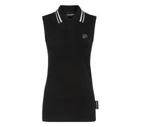 Poloshirt PLEIN SPORT "Poloshirt", Damen, Gr. M, schwarz (02, schwarz), Obermaterial: 100% Baumwolle, Shirts (89411522-M) 02, schwarz