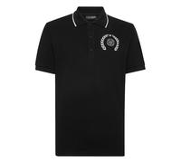 Poloshirt PLEIN SPORT "Carbon Tiger", Herren, Gr. S, 0201, schwarz, weiß, Obermaterial: 100% Baumwolle, Shirts (10214408-S) 0201, schwarz, weiß