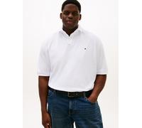 Poloshirt "Plus 1985", Herren, Gr. XXL, weiß, Piqué, Obermaterial: 96% Baumwolle, 4% Elasthan, TOMMY HILFIGER BIG & TALL, regular fit, Shirts, Große Größen, Pique, regular fit (69762410-XXL) weiß