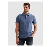 Poloshirt PME LEGEND, Herren, Gr. M, misty water, Piqué, Obermaterial: 100% Baumwolle, bestickt, unifarben, normal hüftbedeckend, Rundhals, Shirts, mit Logo-Stickerei (86110165-M) misty water