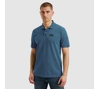 Poloshirt PME LEGEND, Herren, Gr. XL, ashleigh blau, Web, Obermaterial: 95% Baumwolle, 5% Elasthan, casual, normal hüftbedeckend, Rundhals, Kurzarm, Shirts, mit Logostickerei (83363130-XL) ashleigh bl