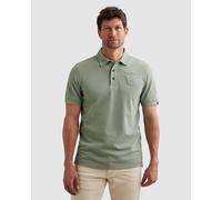 Poloshirt PME LEGEND "Short sleeve polo fine pique badge", Herren, Gr. M, grün (iceberg grün), Piqué, Obermaterial: 100% Baumwolle, unifarben, regular fit hüftlang, Shirts, aus feinster Piqué-Qualität
