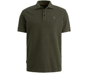 Poloshirt PME LEGEND "Short Sleeve Polo Popcorn Jersey", Herren, Gr. 3XL, beluga, Jersey, Obermaterial: 100% Baumwolle, unifarben, regular fit hüftbedeckend, Rundhals, Rippbündchen, Shirts, aus Baumwo