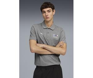 Poloshirt PUMA "BMW MMS ESS POLO", Herren, Gr. XXL, medium gray heather, Jersey, Obermaterial: 100% Baumwolle, bedruckt, regular fit normal, Shirts, Regular Fit, Kurzarm, mit Knopfverschluss, mit Logo