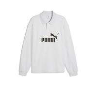 Poloshirt PUMA "Essentials Elevated No. 1 Relaxed Polo Herren", Herren, Gr. XL, weiß (weiß glow heather), Obermaterial: 100% Baumwolle. Ärmelbund: 96% Baumwolle, 4% Elasthan. Kragen: 100% Baumwolle, r