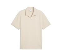 Poloshirt PUMA "Essentials Elevated Polo Herren", Damen, Gr. XL, alpine snow weiß, Obermaterial: 5% Elasthan, 67% Baumwolle, 28% Polyester. Besatz: 100% Baumwolle, clean, relaxed fit, Shirts (55393853