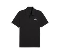 Poloshirt PUMA "Essentials No. 1 Logo Pique-Poloshirt Herren", Herren, Gr. XS, schwarz, Obermaterial: 4% Elasthan, 96% Baumwolle. Ärmelbund: 4% Elasthan, 96% Baumwolle. Kragen: 4% Elasthan, 96% Baumwo